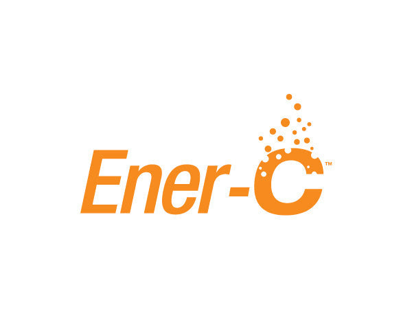 Ener-C logo in orange text on a white background, with bubbles rising from the top right of the large letter C.